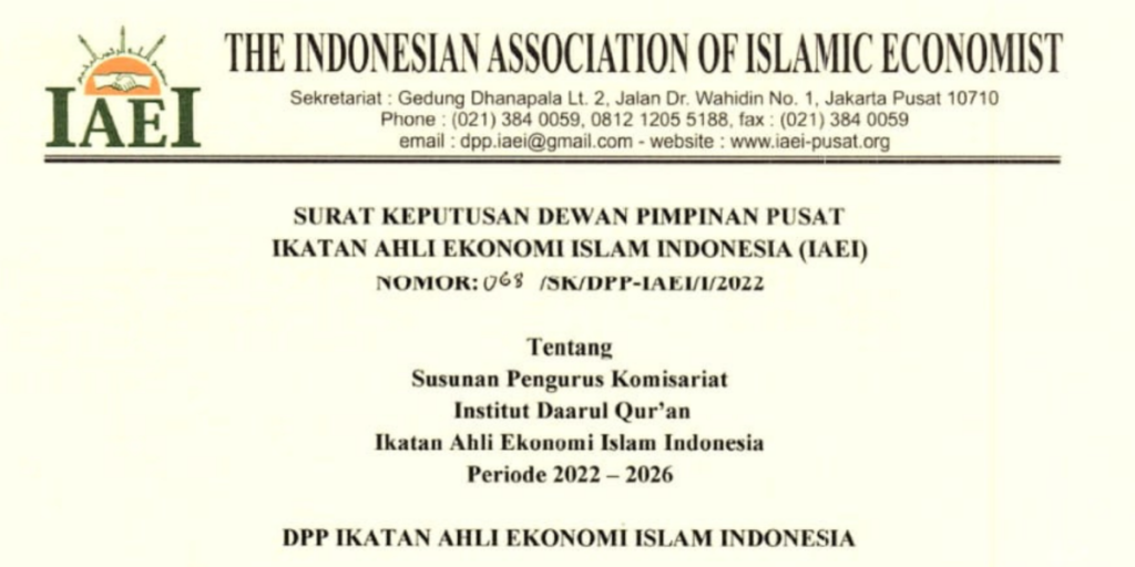 FEBI Idaqu Bergabung ke Ikatan Ahli Ekonomi Islam Indonesia